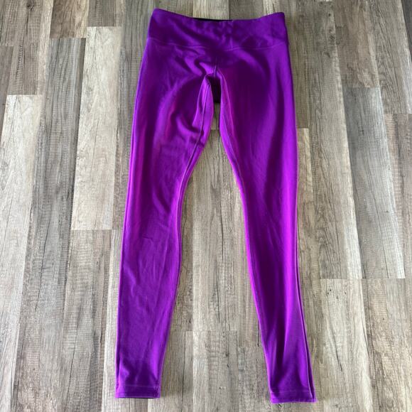 Lululemon Leggings Wunder Under Women’s Reversible Black and Purple Size 8 Yoga - Picture 3 of 6
